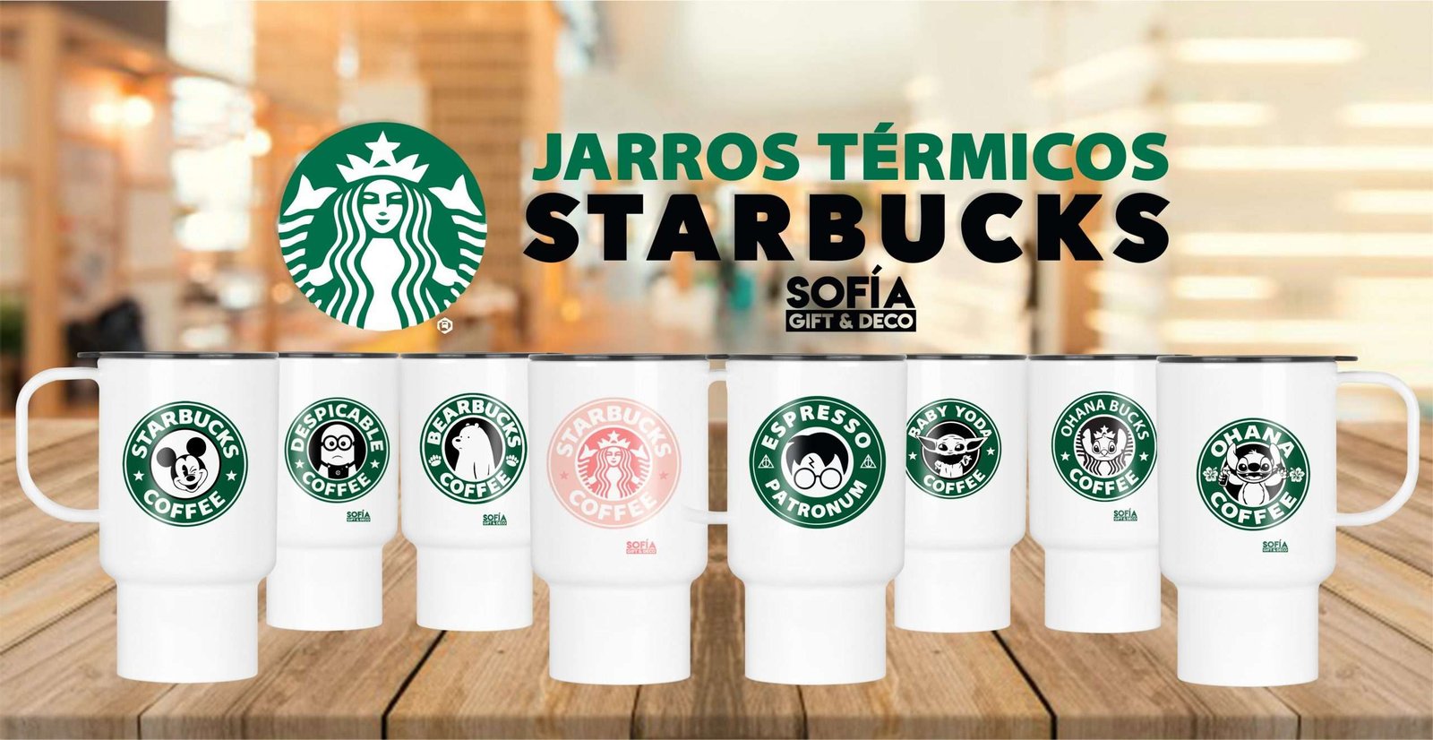 JARROS TÉRMICOS STARBUKS - Sofia Gift and Deco