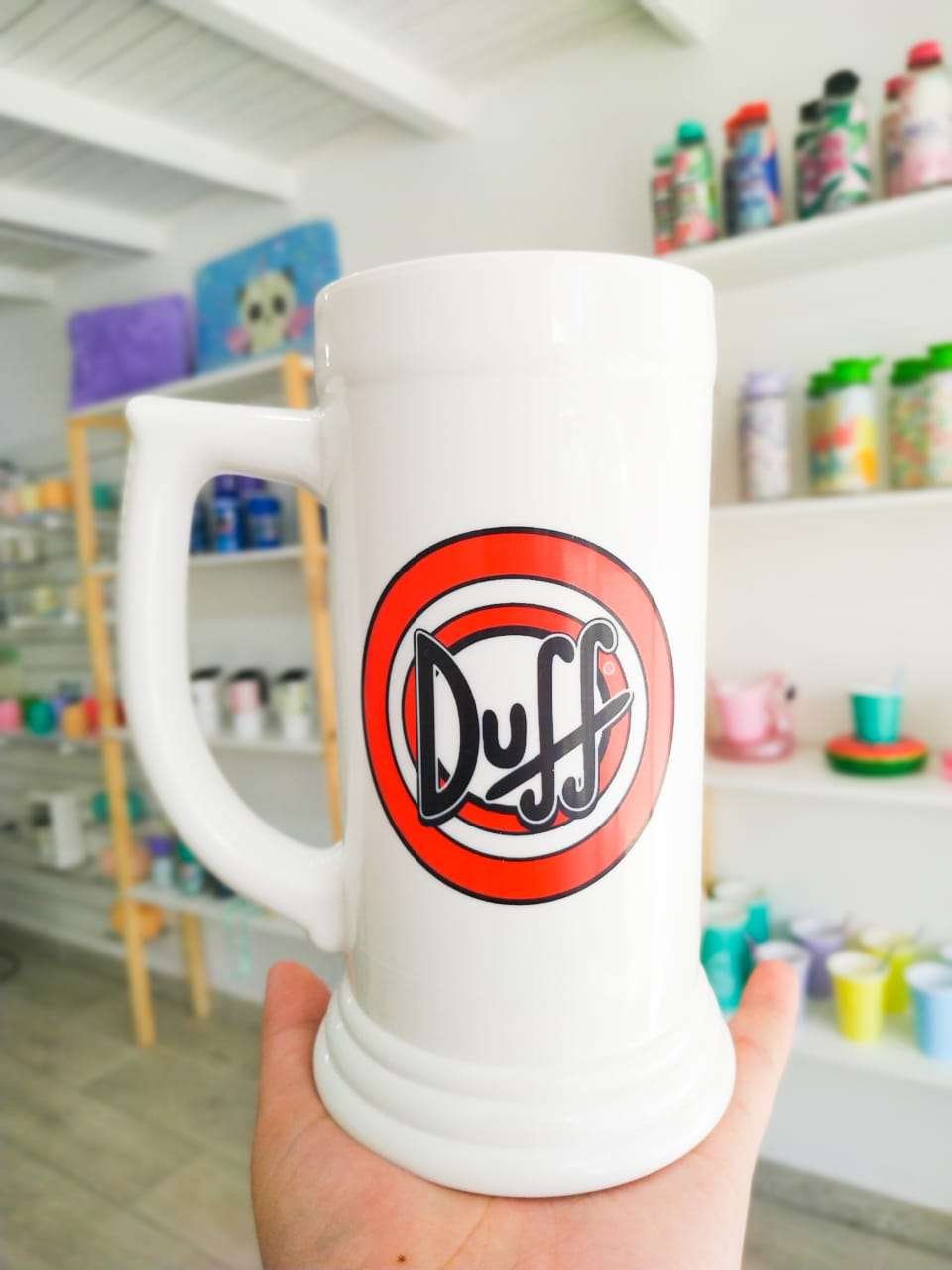 CHOP CERVECERO DE POLIMERO DUFF - Sofia Gift and Deco