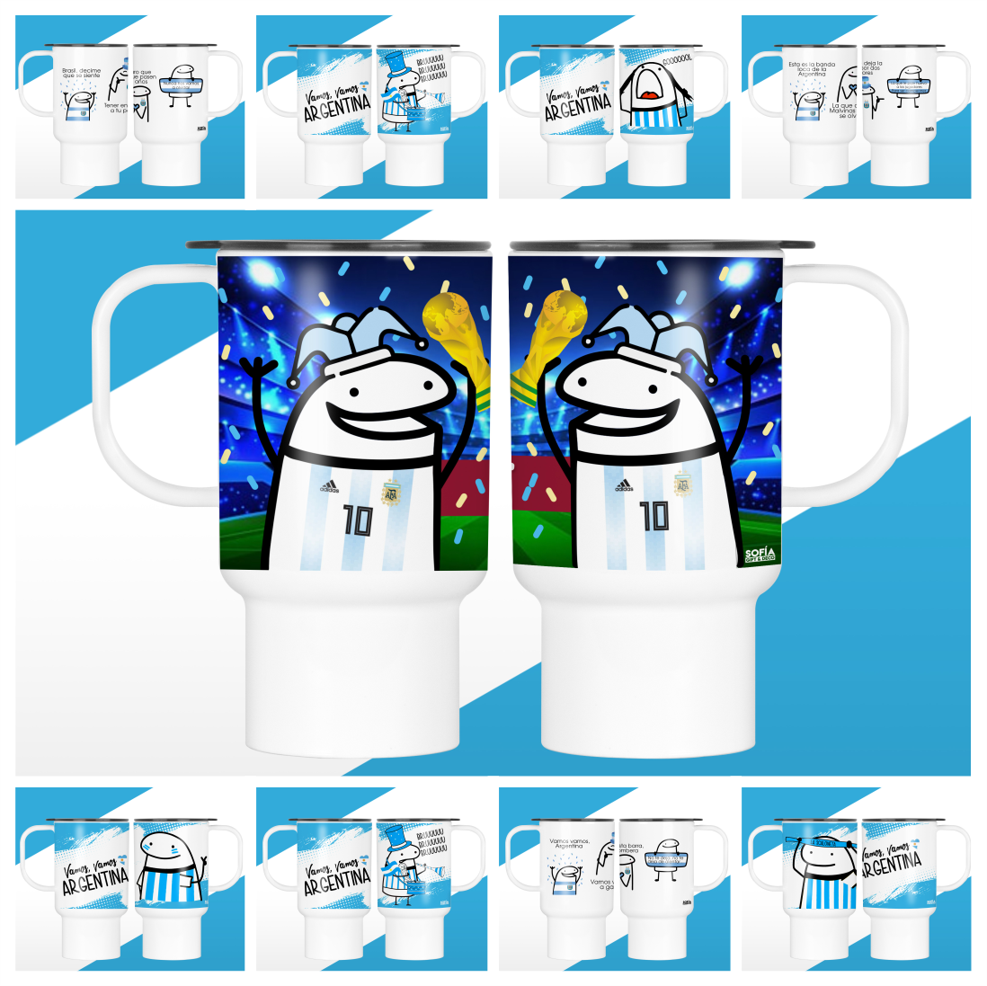 JARROS TÉRMICOS FLORK MUNDIAL - Sofia Gift and Deco
