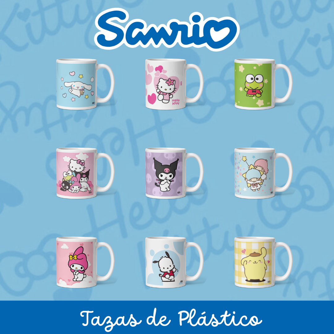 Tazza In Vetro Sanrio Hello Kitty With Friends Rainbow, Con Coperchio E Cucchiaio, Merch Ufficiale - 2