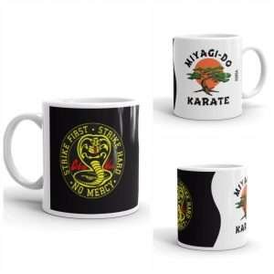 TAZA DE CERÁMICA COBRA KAI VS MIYAGI-DO