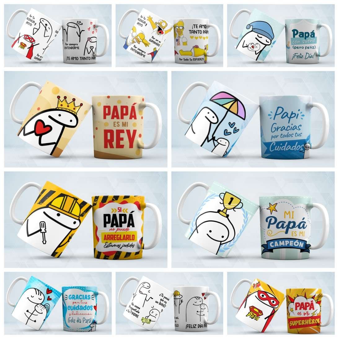 TAZA DE CERÁMICA FLORK DÍA DEL PADRE - Sofia Gift and Deco